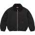 Supreme Faux Shearling Lined Bomber Jacket - Black (front)