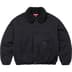 Supreme Faux Shearling Lined Bomber Jacket - Black (front)