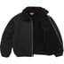 Supreme Faux Shearling Lined Bomber Jacket - Black (front)