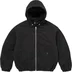 Supreme Faux Shearling Lined Bomber Jacket - Black (front)