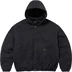 Supreme Faux Shearling Lined Bomber Jacket - Black (front)