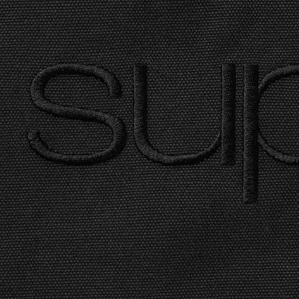Supreme Faux Shearling Lined Bomber Jacket - Black (front)