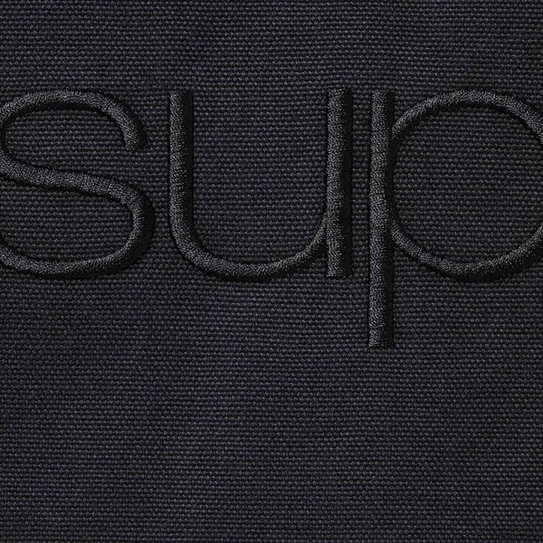 Supreme Faux Shearling Lined Bomber Jacket - Black (front)