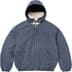 Supreme Faux Shearling Lined Bomber Jacket - Navy (front)