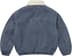 Supreme Faux Shearling Lined Bomber Jacket - Navy (front)