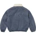 Supreme Faux Shearling Lined Bomber Jacket - Navy (front)