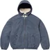 Supreme Faux Shearling Lined Bomber Jacket - Navy (front)