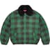Supreme Faux Shearling Lined Bomber Jacket - Plaid (front)