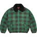 Supreme Faux Shearling Lined Bomber Jacket - Plaid (front)