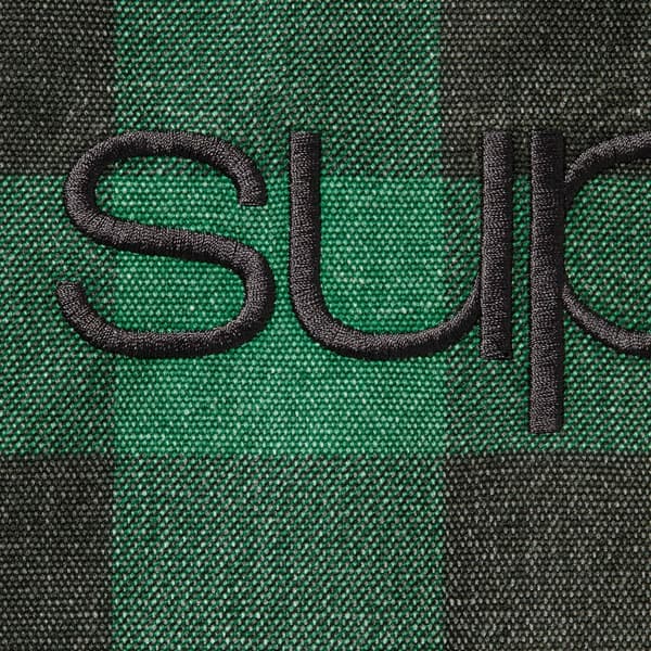 Supreme Faux Shearling Lined Bomber Jacket - Plaid (front)