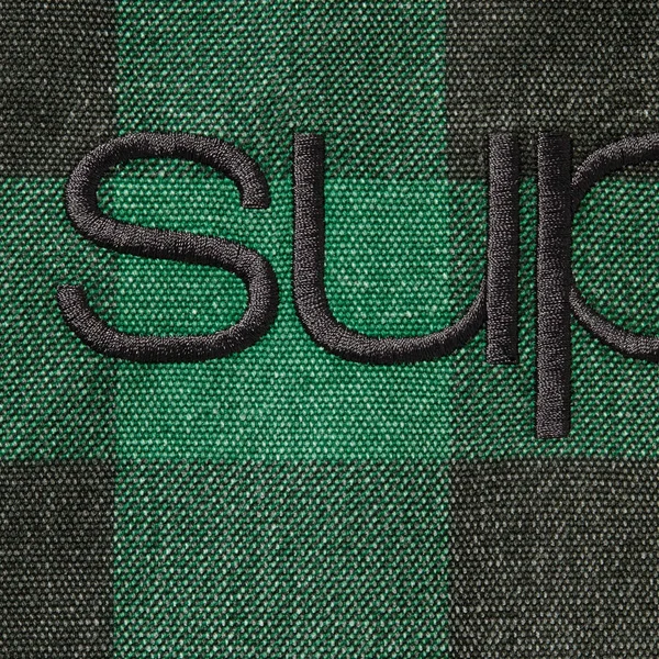 Supreme Faux Shearling Lined Bomber Jacket - Plaid (front)