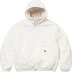 Supreme Faux Shearling Lined Bomber Jacket - White (front)