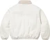 Supreme Faux Shearling Lined Bomber Jacket - White (front)