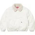 Supreme Faux Shearling Lined Bomber Jacket - White (front)