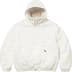 Supreme Faux Shearling Lined Bomber Jacket - White (front)