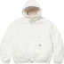 Supreme Faux Shearling Lined Bomber Jacket - White (front)