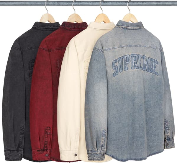 Supreme Faux Shearling Lined Work Shirt - Product Image