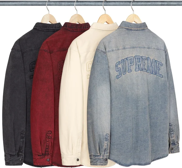 Supreme Faux Shearling Lined Work Shirt - Product Image