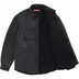 Supreme Faux Shearling Lined Work Shirt - Black Denim (front)