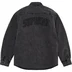 Supreme Faux Shearling Lined Work Shirt - Black Denim (front)