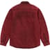Supreme Faux Shearling Lined Work Shirt - Red Denim (front)
