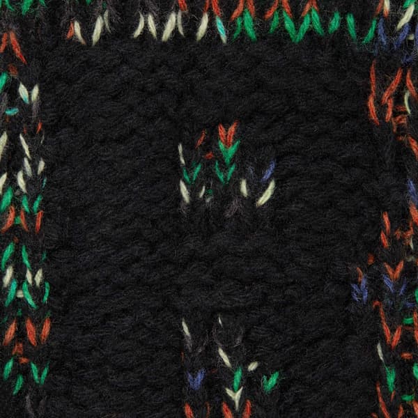 Supreme Faux Shearling Lined Zip Up Hooded Sweater - Green Mélange (front)