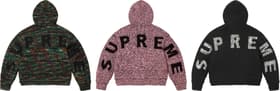 Supreme Faux Shearling Lined Zip Up Hooded Sweater Group Shots