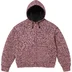 Supreme Faux Shearling Lined Zip Up Hooded Sweater - Pink Mélange (front)