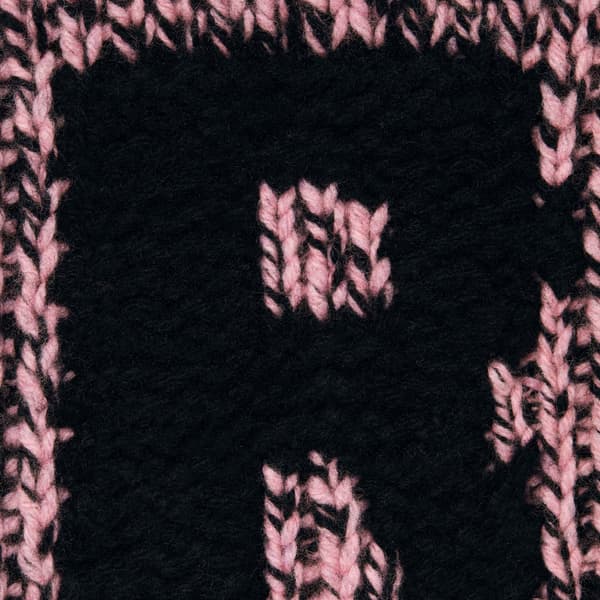 Supreme Faux Shearling Lined Zip Up Hooded Sweater - Pink Mélange (front)