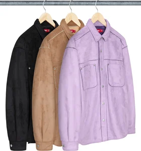 Supreme Faux Suede Snap Shirt