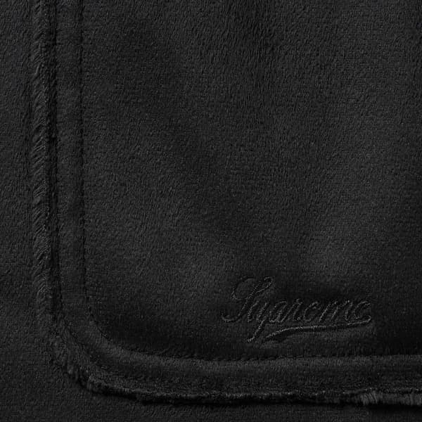 Supreme Faux Suede Snap Shirt - Black (front)