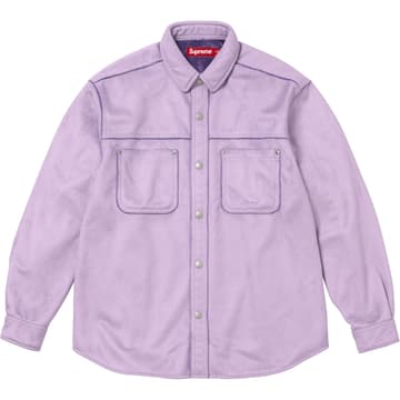 Supreme Faux Suede Snap Shirt