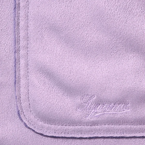 Supreme Faux Suede Snap Shirt - Lavender (front)