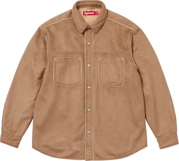 Supreme Faux Suede Snap Shirt