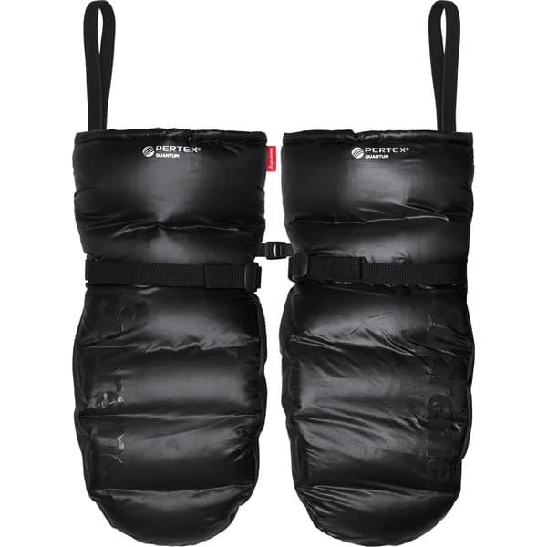 Supreme Featherweight Down Mittens - Black (front)
