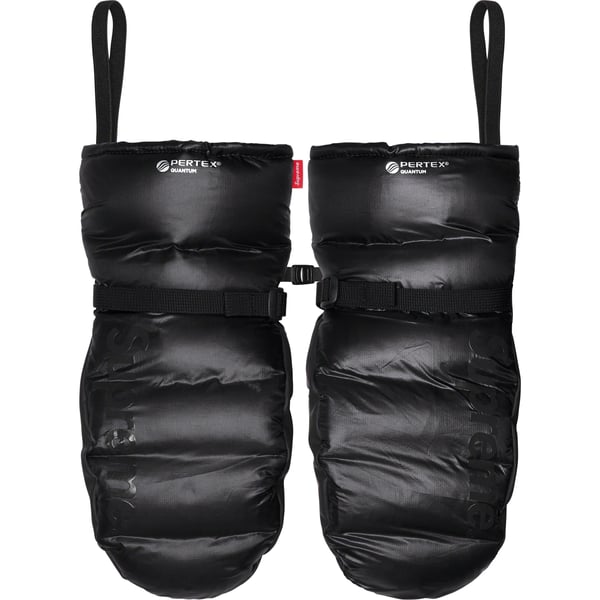 Supreme Featherweight Down Mittens - Black (front)