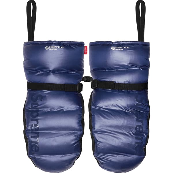 Supreme Featherweight Down Mittens - Navy (front)