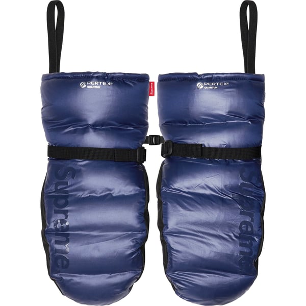 Supreme Featherweight Down Mittens - Navy (front)