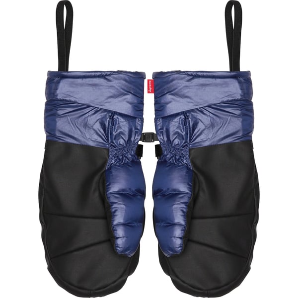 Supreme Featherweight Down Mittens - Navy (front)