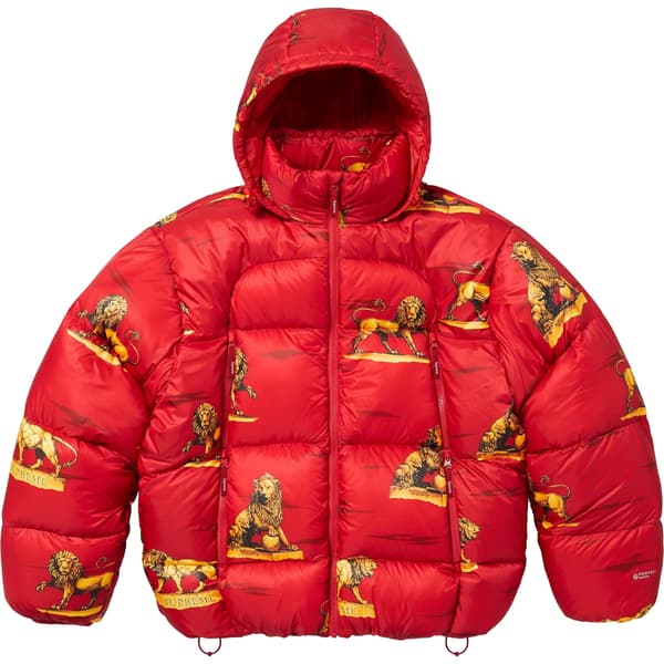 Supreme Featherweight Down Puffer Jacket - Lions (front)