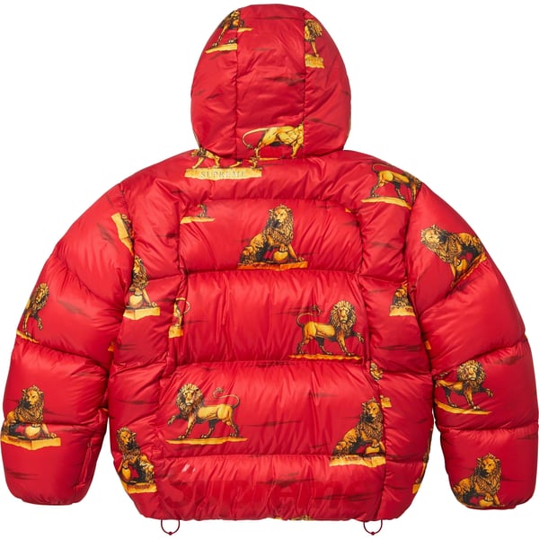 Supreme Featherweight Down Puffer Jacket - Lions (front)