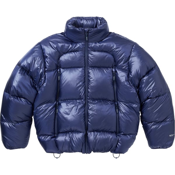 Supreme Featherweight Down Puffer Jacket - Navy (front)