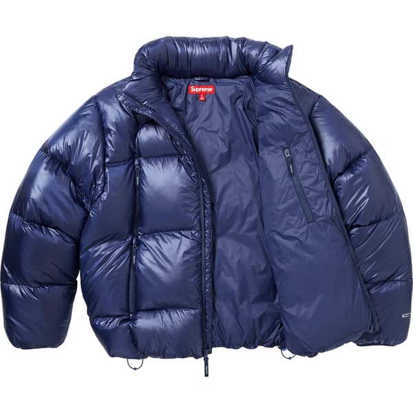 Supreme Featherweight Down Puffer Jacket - Navy (front)