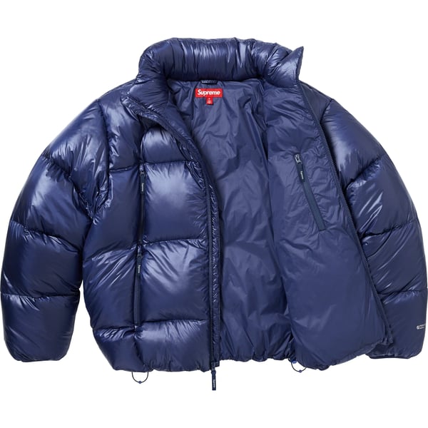 Supreme Featherweight Down Puffer Jacket - Navy (front)