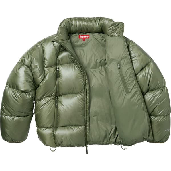 Supreme Featherweight Down Puffer Jacket - Olive (front)