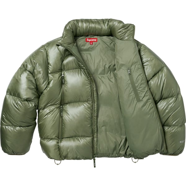 Supreme Featherweight Down Puffer Jacket - Olive (front)