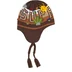 Supreme Felt Appliqué Earflap Beanie - Brown (front)