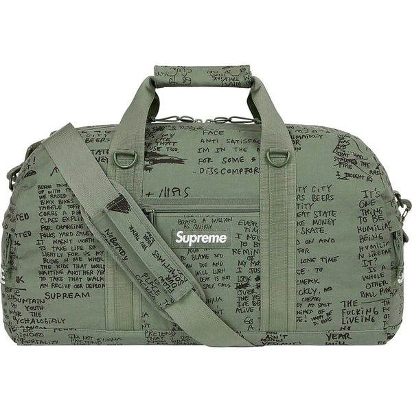Supreme Field Duffle Bag - Olive Gonz (front)