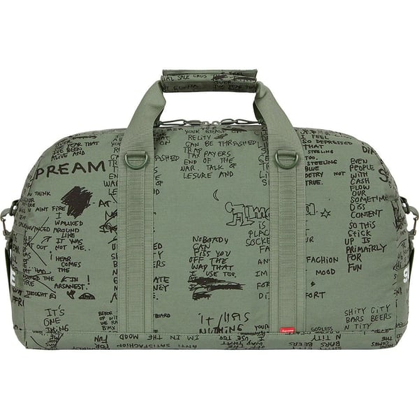 Supreme Field Duffle Bag - Olive Gonz (front)