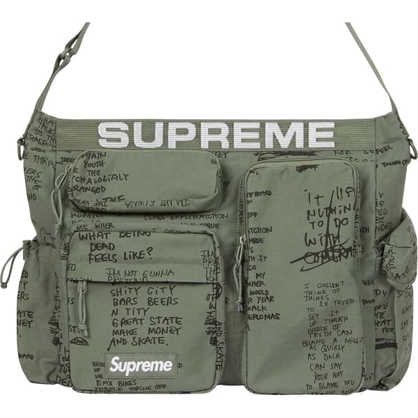 Supreme Field Messenger Bag - Olive Gonz (front)